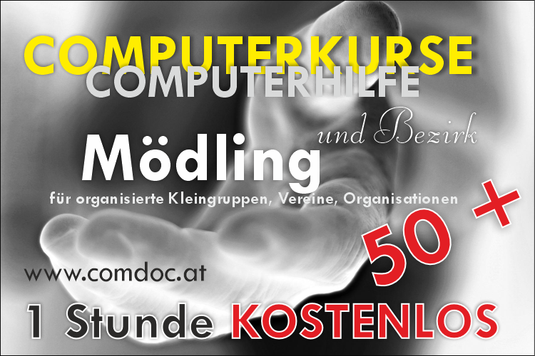 Computerkurse in Mödling und Bezirk